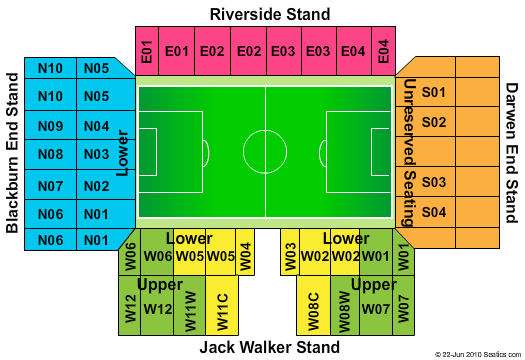 Ewood Park Soccer Seating Chart